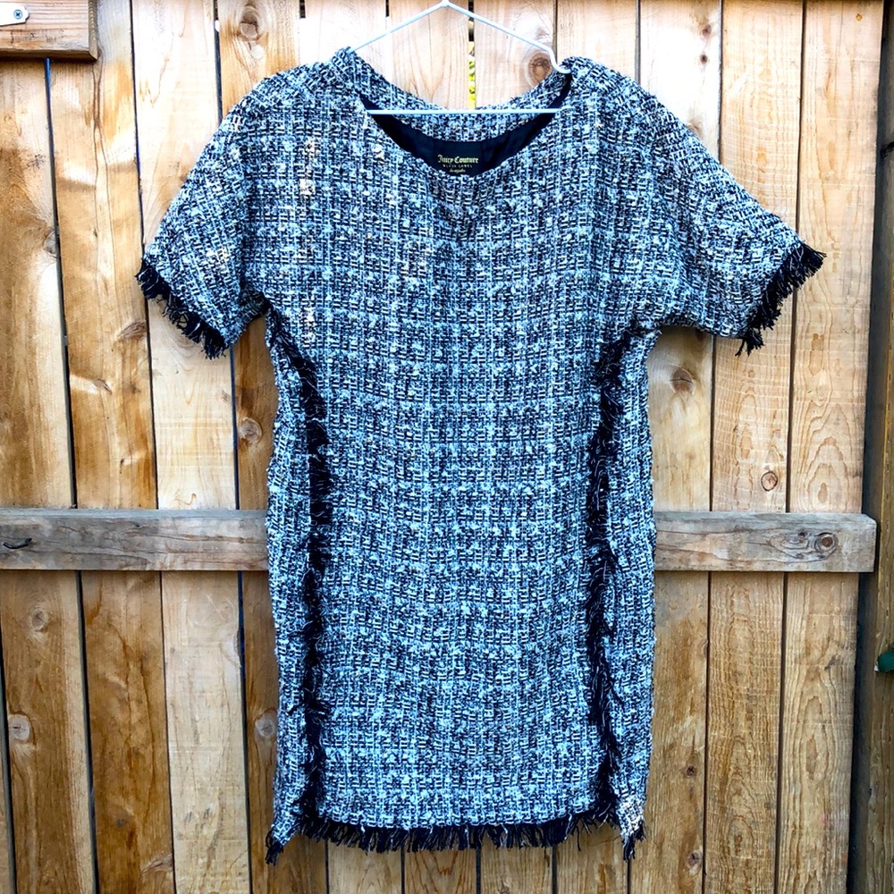 Juicy couture black label tweed dress